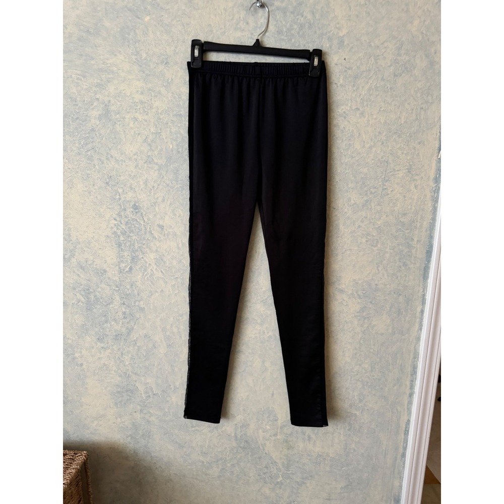 First Base Women's Black Activewear Full Length Leggings Size 1